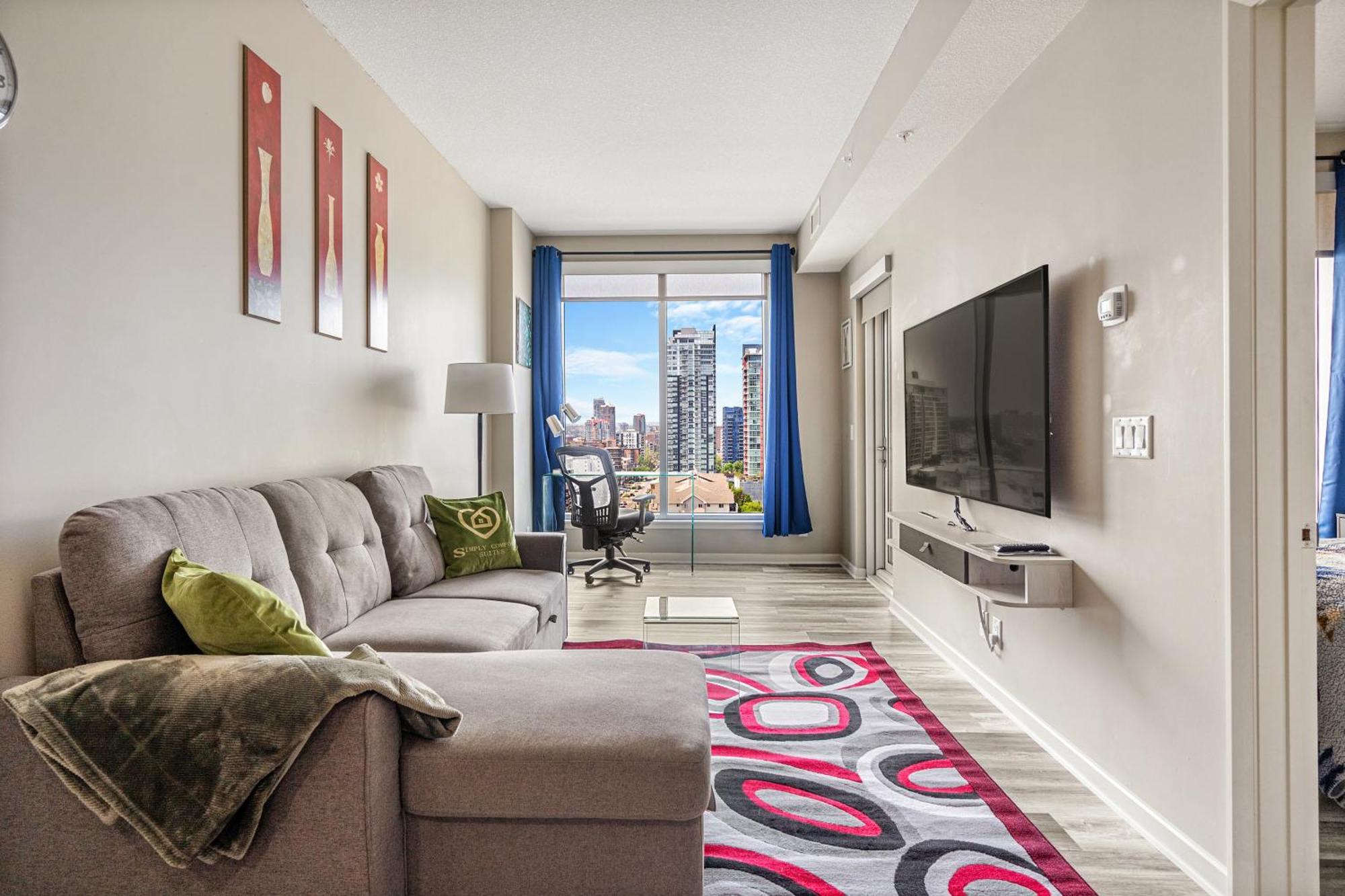 City Centre Retreat - 1Br Condo With Desk YYC Exterior foto